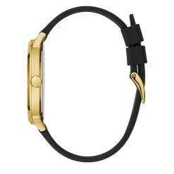 Mens Guess Polished Gold-Tone Diamond Dial Watch - U1264G1 -leather watch shop a6df4ef4 1ff7 47b4 9757 0ae78f5d36fe