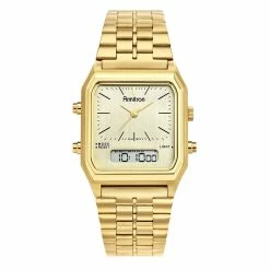 Mens Armitron Stainless Steel Retro AnaDigi Watch - 20-5453CHGP