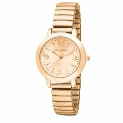 Laura Ashley® Rose Gold Stretch Bracelet Watch - LA31034RG