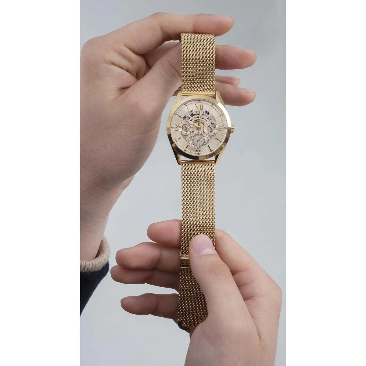 Mens Guess Gold-Tone Stainless Steel Watch - GW0368G2 10 Mens Guess Gold-Tone Stainless Steel Watch - GW0368G2 - Image 8