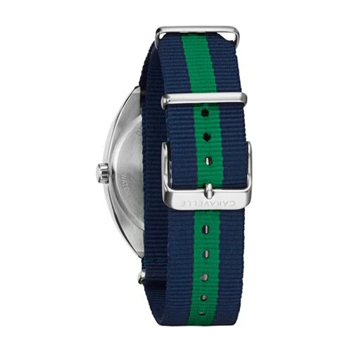 Mens Caravelle Nato Striped Nylon Strap Watch - 43B169 5 Mens Caravelle Nato Striped Nylon Strap Watch - 43B169 - Image 3