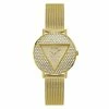 Guess Watches® Gold Tone Case Stainless Steel/Mesh Watch-GW0477L2