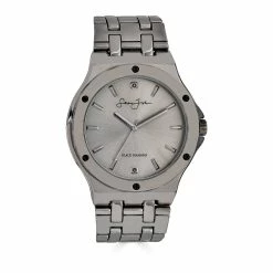 Mens Sean John Genuine Black Diamond Screw Bezel Watch SJB0001GU