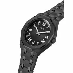 Mens Guess Black Octagonal Case Watch - GW0575G3 -leather watch shop b130aaaa 3528 4da8 8d80 9dcf1c287efd