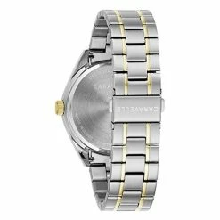 Mens Caravelle Two-Tone Bracelet Watch - 45B154 -leather watch shop b47d0a63 9ca5 4014 b0d4 77f8e61b0bb6