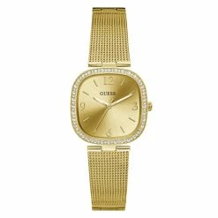 Guess Gold-Tone Stainless Steel W/Crystals Watch-GW0354L2