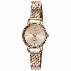 Citizen® Rose-Gold Plated Mesh Bracelet Watch - EZ7003-51X