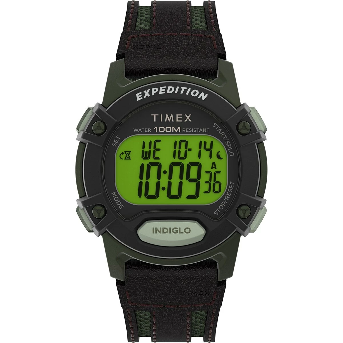 Mens Timex® Green/Black Chronograph Watch - TW4B24400JT 3 Mens Timex® Green/Black Chronograph Watch - TW4B24400JT