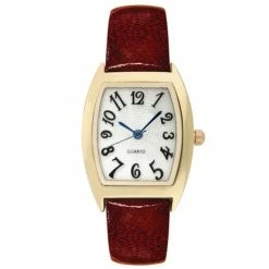 Womens Gold-Tone Textured Dial Analog-Quartz Watch - 9403G-07-H10