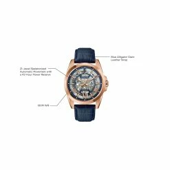 Mens Bulova Classic Sutton Automatic Leather Watch - 97A161 -leather watch shop b961b435 64d9 4e1e be1f 8fff1e395095