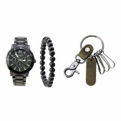 Mens American Exchange Gunmetal Watch Set - 9718U-42-X30