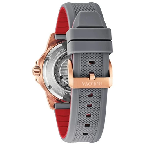 Mens Bulova Marine Star Grey Silicone Strap Watch - 98A228 5 Mens Bulova Marine Star Grey Silicone Strap Watch - 98A228 - Image 3