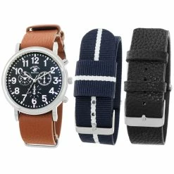 Mens Beverly Hills Polo Club Analog Watch Set - 55213-BHP