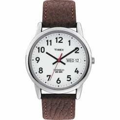 Mens Timex® Brown Leather Strap Watch - T200419J