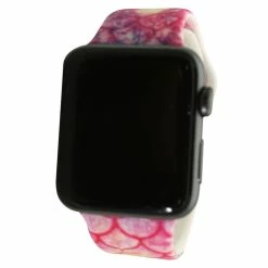 Olivia Pratt™ Printed Apple Watch Band-8844-HOTPINKMERMAID