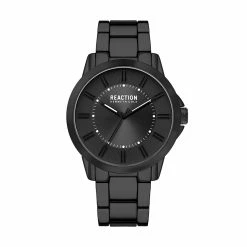 Mens Kenneth Cole® Reaction™ Black Bracelet Watch-KRWGG2652101