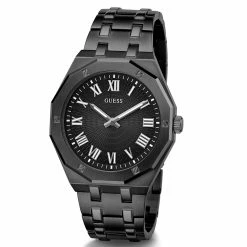 Mens Guess Black Octagonal Case Watch - GW0575G3 -leather watch shop c3c1c407 b984 4c87 9cf6 31fc74fdd672