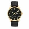 Mens Armitron Easy Reader Black Leather Strap Watch-20-5355BKGPBK -leather watch shop c53e48e9 f8d4 4680 b368 074a9cebc6f7