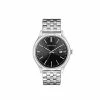 Mens Caravelle Coin Edge Steel Dress Watch - 43B157