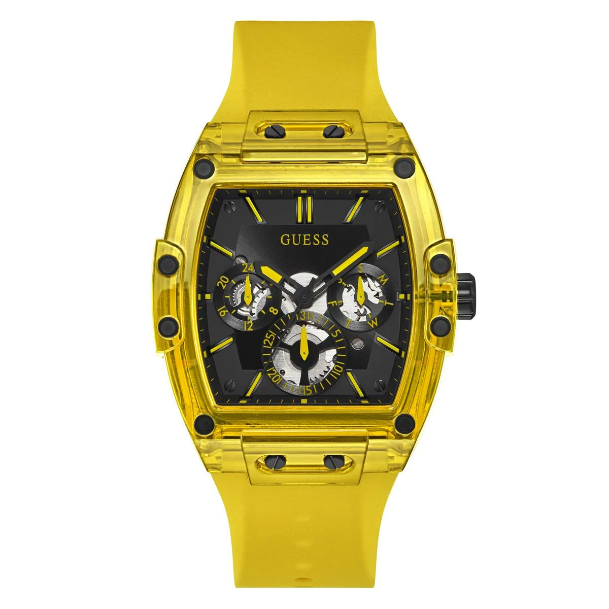 Mens Guess Silicone Watch - GW0203G6 3 Mens Guess Silicone Watch - GW0203G6