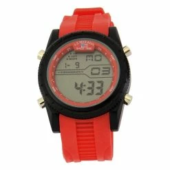 Mens U.S. Polo Assn.® Digital Watch With Red Band - US3163