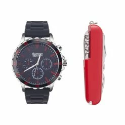 Mens American Exchange Silver-Tone Watch Set - 9713S-42-G02971