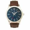 Mens Caribbean Joe Silver-Tone Weaved Strap Watch - CJ7112SLBL -leather watch shop cf0d71b6 8abf 4085 884b c073b7809aca
