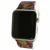 Olivia Pratt™ Printed Apple Watch Band-8844-COLORFULLEAVES -leather watch shop cfe7c010 abcc 4d0f 8700 c221a98e8ece