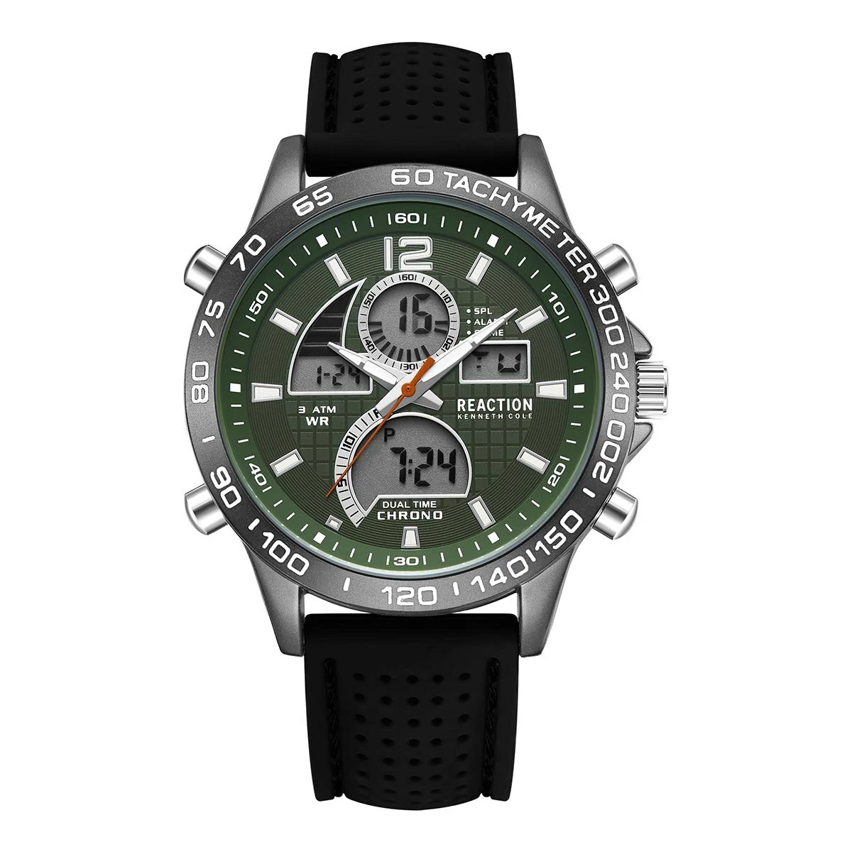 Mens Kenneth Cole® Reaction™ Black/Green Watch - KRWGP2189004 3 Mens Kenneth Cole® Reaction™ Black/Green Watch - KRWGP2189004