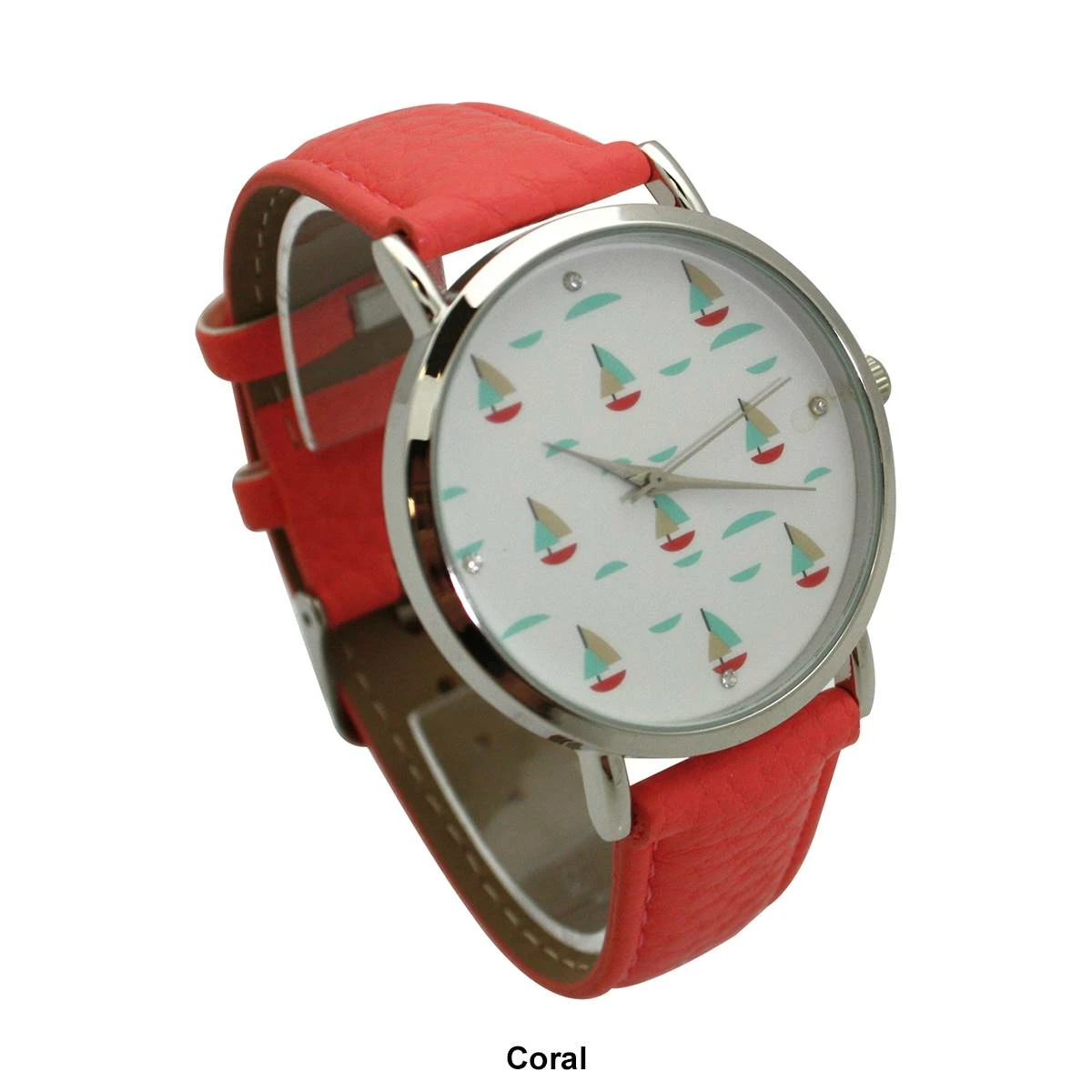 Olivia Pratt™ Leather Sailing Boats Dial Watch - 5148844 7 Olivia Pratt™ Leather Sailing Boats Dial Watch - 5148844 - Image 5