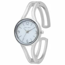 Laura Ashley® Silver Bangle Watch - LA2074SS