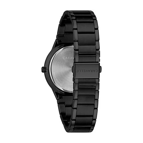 Mens Caravelle Black-Tone Stainless Steel Watch - 45D108 5 Mens Caravelle Black-Tone Stainless Steel Watch - 45D108 - Image 3