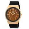 Mens Beverly Hills Polo Club Black Strap Brown Dial Watch - 54578