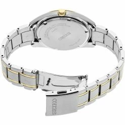 Mens Seiko Essentials Two-Tone Stainless Steel Watch - SUR312 -leather watch shop d558bb81 c852 417a b0f8 d91f75893915