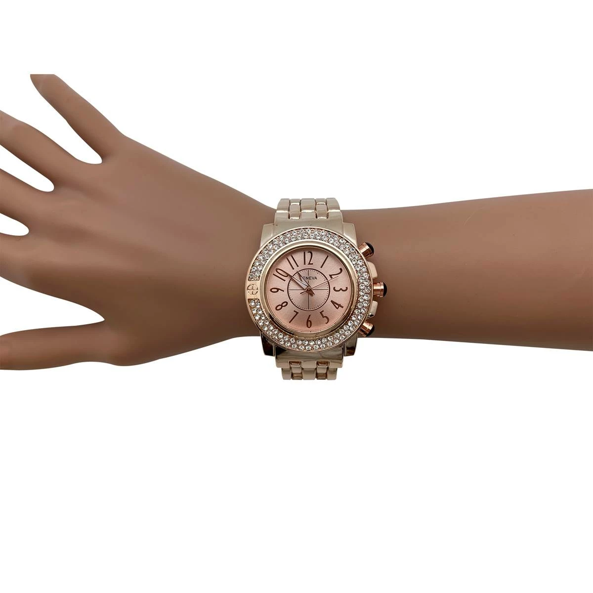 Olivia Pratt™ Chunky Rhinestones Bezel & Bold Watch -15126 4 Olivia Pratt™ Chunky Rhinestones Bezel & Bold Watch -15126 - Image 2