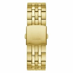 Mens Guess Gold-Tone With Green Sunray Dial Watch - GW0220G2 -leather watch shop d6dd744e 0e8d 4501 88ca 3d0c0b023fcb