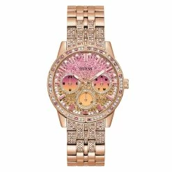 Guess Rose Gold/Multi Dial With Crystals Watch - GW0365L3