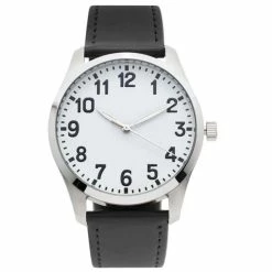 Mens Silver-Tone Dial Analog-Quartz Watch - 50519S-07-B02