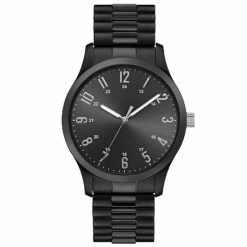 Mens Black Analog-Quartz Sunray Dial Watch - 50037B-07-G02