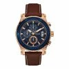Mens Guess Leather Strap Chronograph Watch - U0673G3 -leather watch shop dc00c299 e2eb 40ac 8052 140e5795e0b6