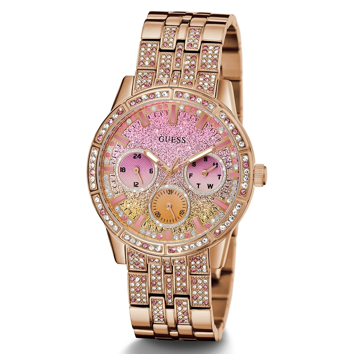 Guess Rose Gold/Multi Dial With Crystals Watch - GW0365L3 7 Guess Rose Gold/Multi Dial With Crystals Watch - GW0365L3 - Image 5