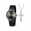 Mens Steeltime Pendant & Watch Set - C6-002-W-978-014-P -leather watch shop de13e786 7f2b 4d58 ae33 349aa0ec8f2b