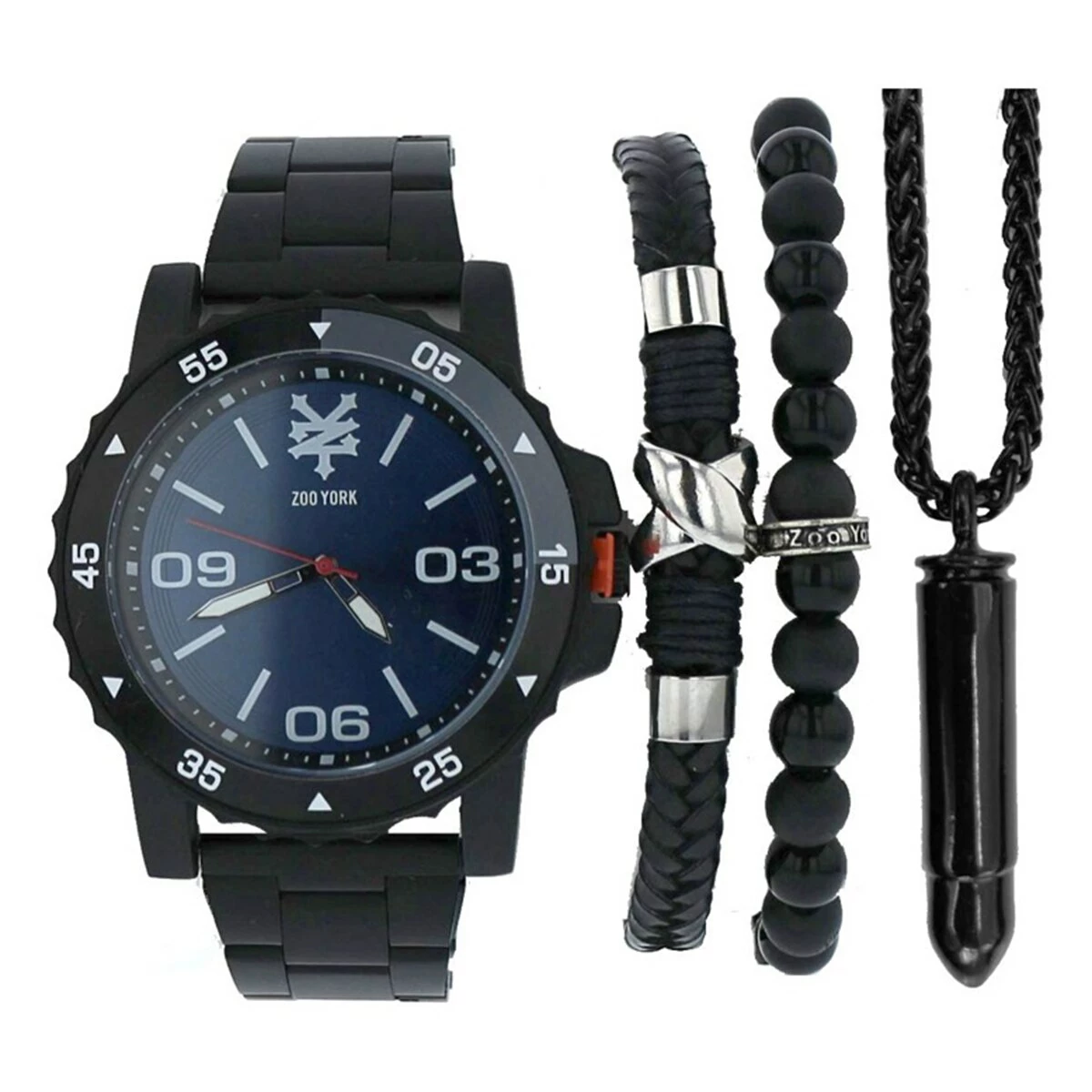 Mens Zoo York Matte Black Analog Watch Set - 9459B-42-J02 3 Mens Zoo York Matte Black Analog Watch Set - 9459B-42-J02