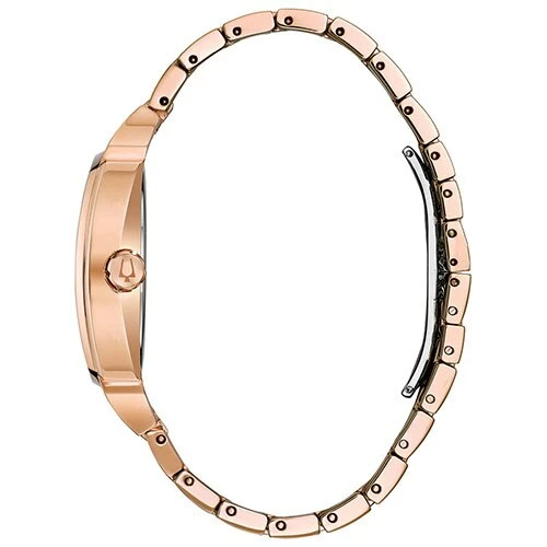Mens Bulova Crystal Rose-Gold-Tone Bracelet Watch - 98B324 4 Mens Bulova Crystal Rose-Gold-Tone Bracelet Watch - 98B324 - Image 2