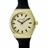 Mens Sean John Gold-Tone Integrated Rubber Strap Watch - SJ0016GD -leather watch shop e1a9de56 9724 44a1 b7bb 3a3b4ddad885