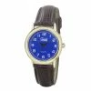 Mens Speidel Gold/Blue Dial Brown Leather Watch - 660331723B -leather watch shop e3df54f1 8887 4cdf 8675 1c0382189258