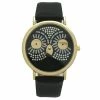 Womens Olivia Pratt Rhinestone Owl Watch - 15525BLACK -leather watch shop e3fb1871 850e 45e2 aa9b edd29d79a74c