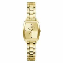 Guess Plated Gold Case With Champagne Dial Watch-GW0384L2