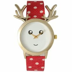 Olivia Pratt Holiday Antler Watch - 15108RED