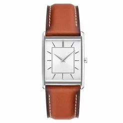 Mens Silver-Tone Sunray Dial Analog-Quartz Watch - 50516S-07-B17